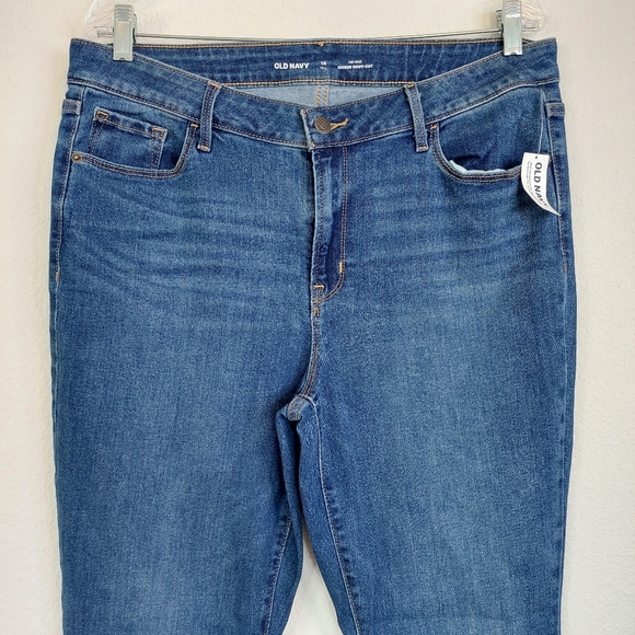 Old Navy Mid Rise Kicker Bootcut Jeans Size 14 Tall NWT - Picture 2 of 11